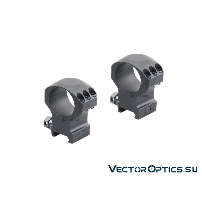 Кольца Vector Optics X-Accu 30мм BH=35мм Высокие на Picatinny/Weaver (XASR-3003)