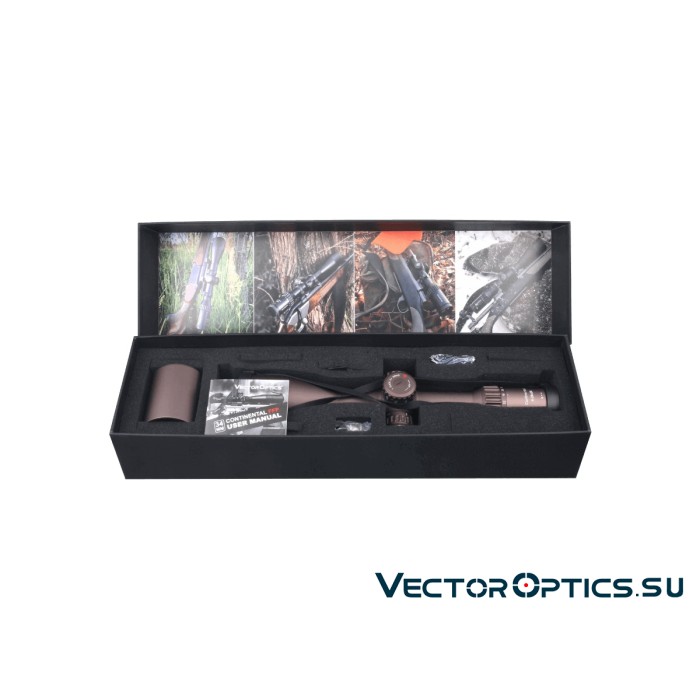 Оптический прицел Vector Optics Continental X6 34mm 4-24x56 FFP ZeroStop кольца 34 мм, цвет FDE