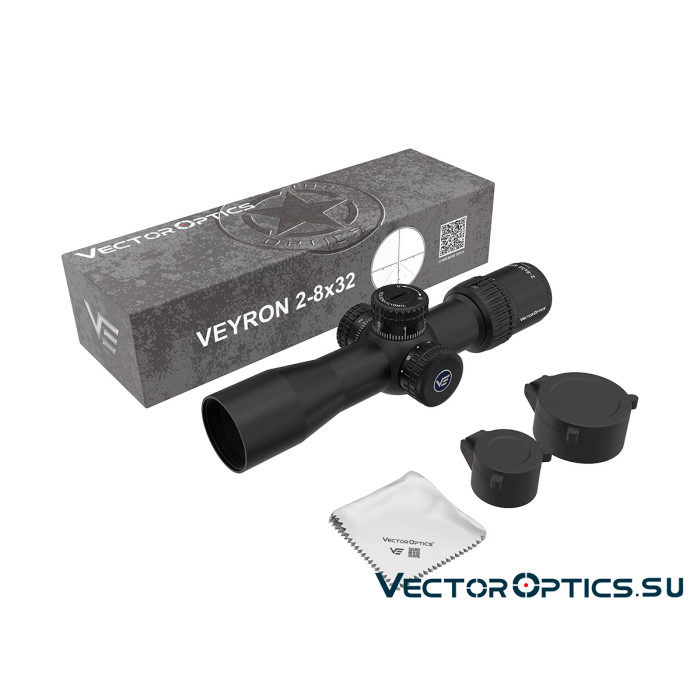Оптический прицел Vector Optics Veyron 2-8x32 IR SFP кольца 30мм (для пневматики)