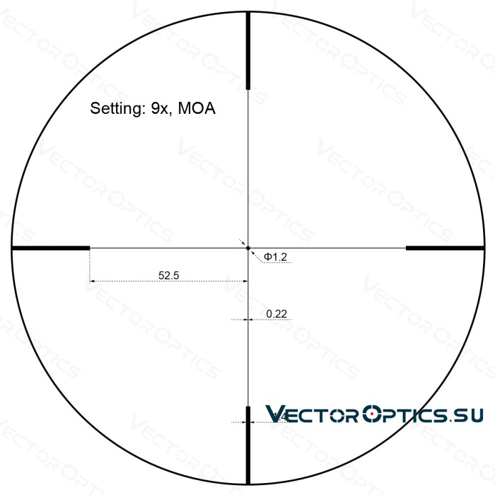 Оптический прицел Vector Optics Forester Jr. 3-9x40 кольца 30мм