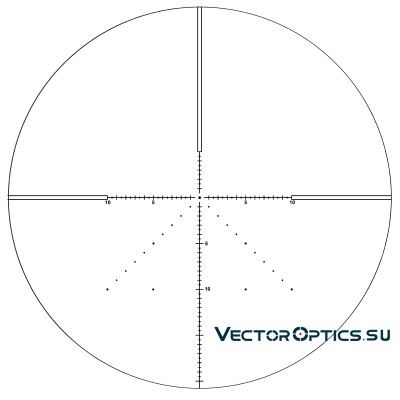 Оптический прицел Vector Optics Veyron 10x44 SFP кольца 30мм (для пневматики)