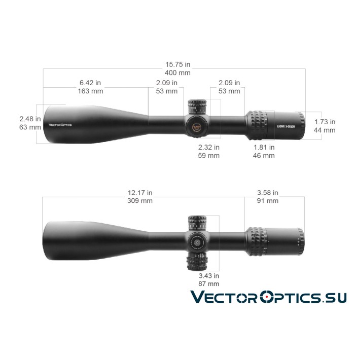 Оптический прицел Vector Optics Aston 5-30x56 SFP кольца 30мм