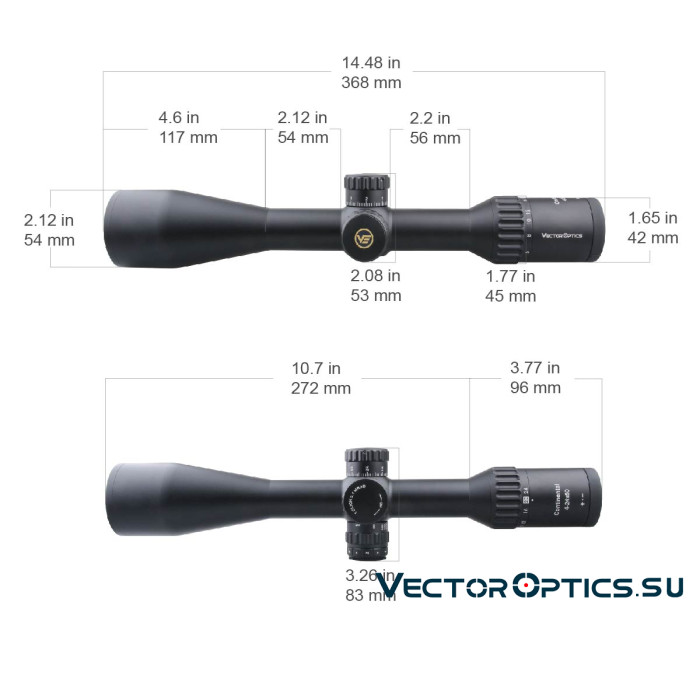 Оптический прицел Vector Optics Continental Tactical X6 4-24x50 SFP кольца 30мм