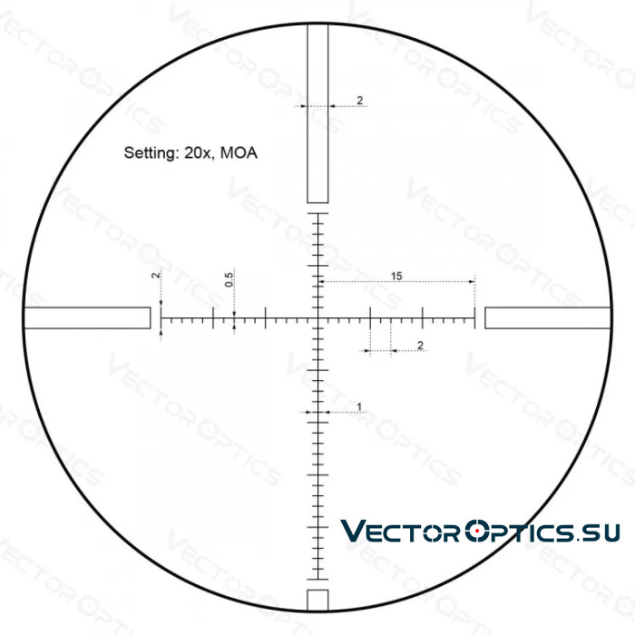 Оптический прицел Vector Optics Sentinel 10-40x50 GenII  SFP кольца 30мм