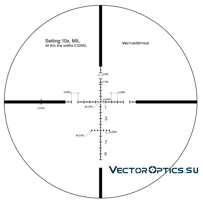 Оптический прицел Vector Optics Marksman 10x44 SFP кольца 30мм