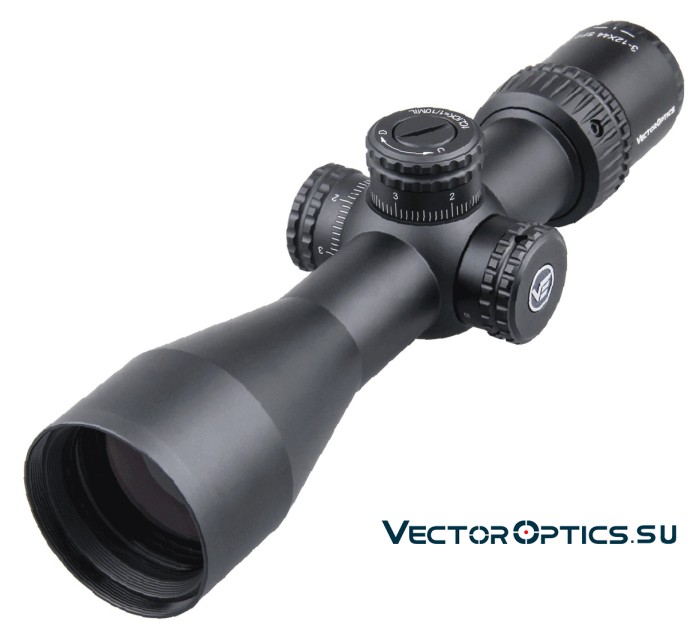Оптический прицел Vector Optics Veyron 3-12x44 SFP кольца 30мм (для пневматики)