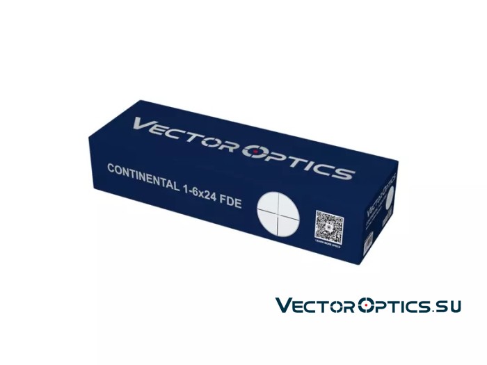 Оптический прицел Vector Optics Continental Hunting X6 1-6x24 FDE кольца 30 мм 