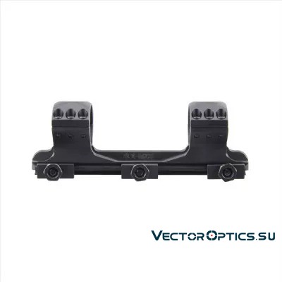 Кронштейн Vector Optics X-Accu 1.2" Medium Profile 30мм на Picatinny, база 154мм, средний (h=17мм),6 винтов,чёрный, 230г (XASR-3010)