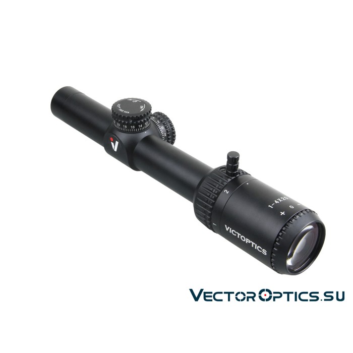Оптический прицел Vector Optics VictOptics S4 1-4x20 SFP кольца 25.4мм