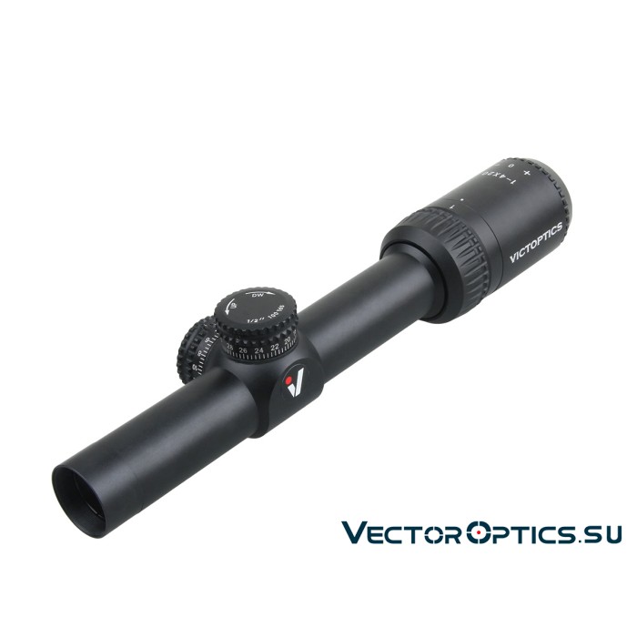 Оптический прицел Vector Optics VictOptics S4 1-4x20 SFP кольца 25.4мм