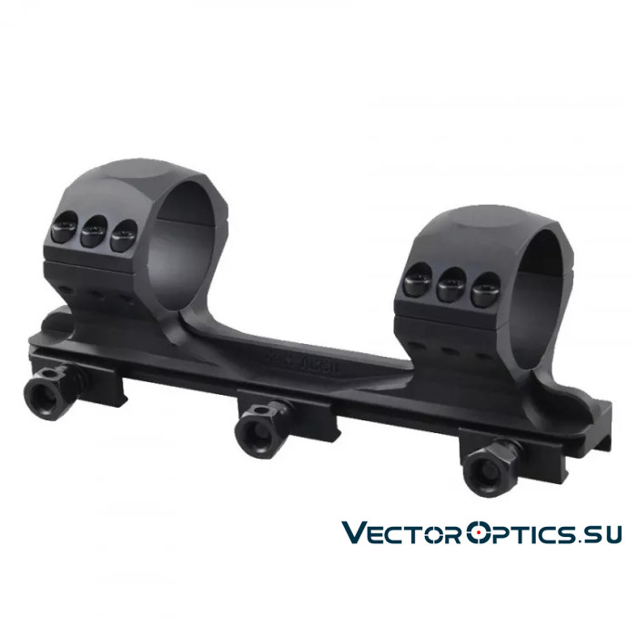 Кронштейн Vector Optics X-Accu 1.4" Medium Profile 34мм на Picatinny,база 154мм,средний (h=18мм),6 винтов,чёрный,250г (SCTM-60)