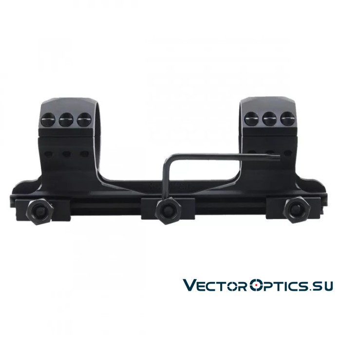 Кронштейн Vector Optics X-Accu 1.4" Medium Profile 34мм на Picatinny,база 154мм,средний (h=18мм),6 винтов,чёрный,250г (SCTM-60)