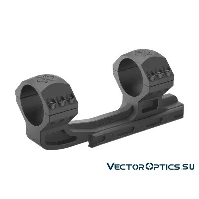 Кронштейн Vector Optics X-Accu 1.6&quot; High Profile 34мм на Picatinny с выносом, высокий (h=23мм), 6 винтов, чёрный, 212г (XASR-3014)