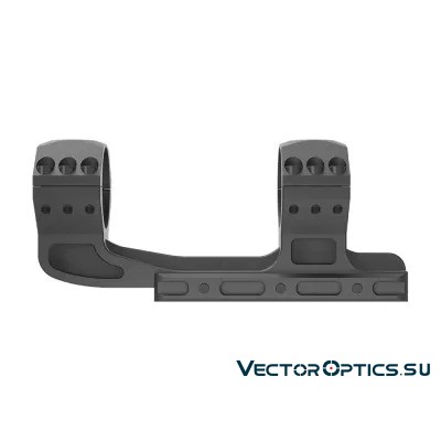 Кронштейн Vector Optics X-Accu 1.6" High Profile 34мм на Picatinny с выносом, высокий (h=23мм), 6 винтов, чёрный, 212г (XASR-3014)