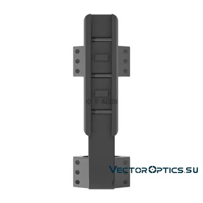 Кронштейн Vector Optics X-Accu 1.6" High Profile 34мм на Picatinny с выносом, высокий (h=23мм), 6 винтов, чёрный, 212г (XASR-3014)