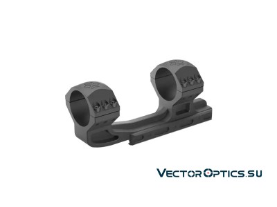 Кронштейн Vector Optics X-Accu 1.6&quot; High Profile 34мм на Picatinny с выносом,20MOA,высокий (h=23мм),6 винтов,чёрный,212г (XASR-3015)