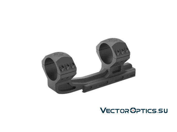 Кронштейн Vector Optics X-Accu 1.6" High Profile 34мм на Picatinny с выносом,20MOA,высокий (h=23мм),6 винтов,чёрный,212г (XASR-3015)