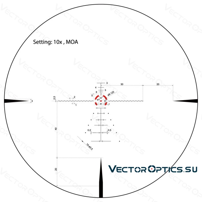 Оптический прицел Vector Optics Constantine 1-10x24 SFP кольца 30мм