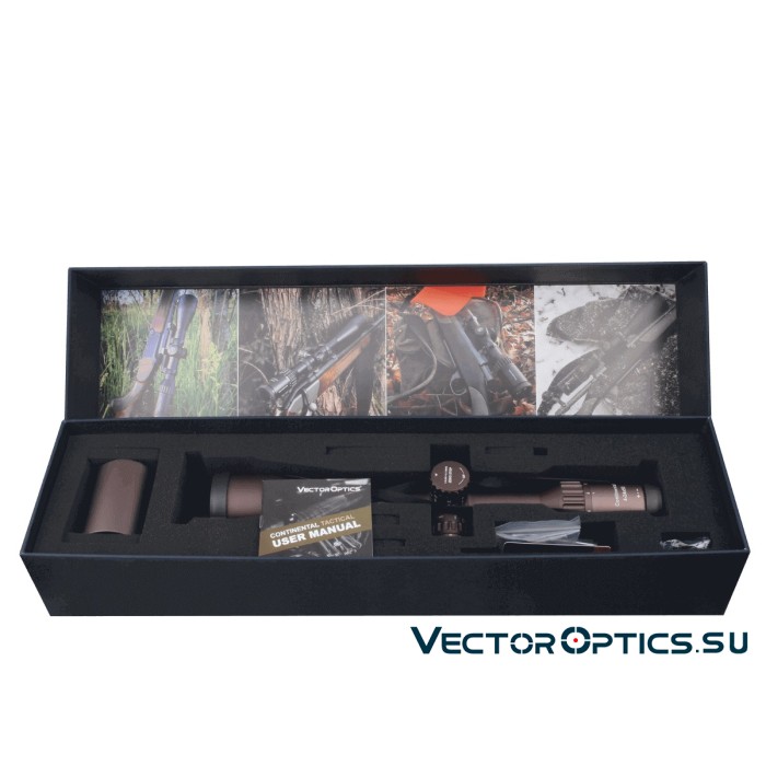 Оптический прицел Vector Optics Continental Tactical X6 4-24x50 FDE Zero Stop кольца 30мм