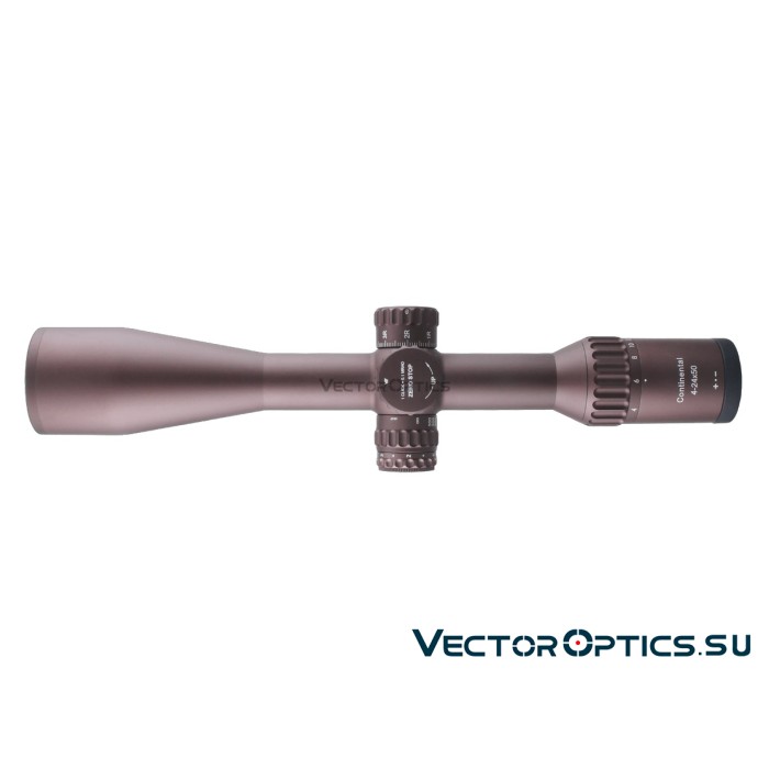 Оптический прицел Vector Optics Continental Tactical X6 4-24x50 FDE Zero Stop кольца 30мм