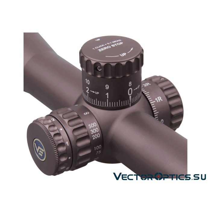 Оптический прицел Vector Optics Continental Tactical X6 4-24x50 FDE Zero Stop кольца 30мм