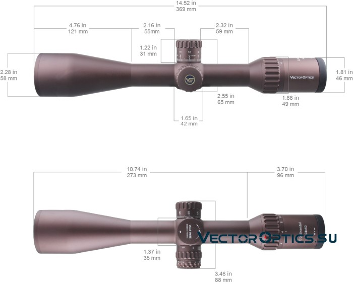 Оптический прицел Vector Optics Continental Tactical X6 4-24x50 FDE Zero Stop кольца 30мм