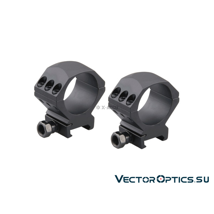 Кольца Vector Optics 34мм H=28мм,Низкие на Picatinny/Weaver (SCTM-52) 
