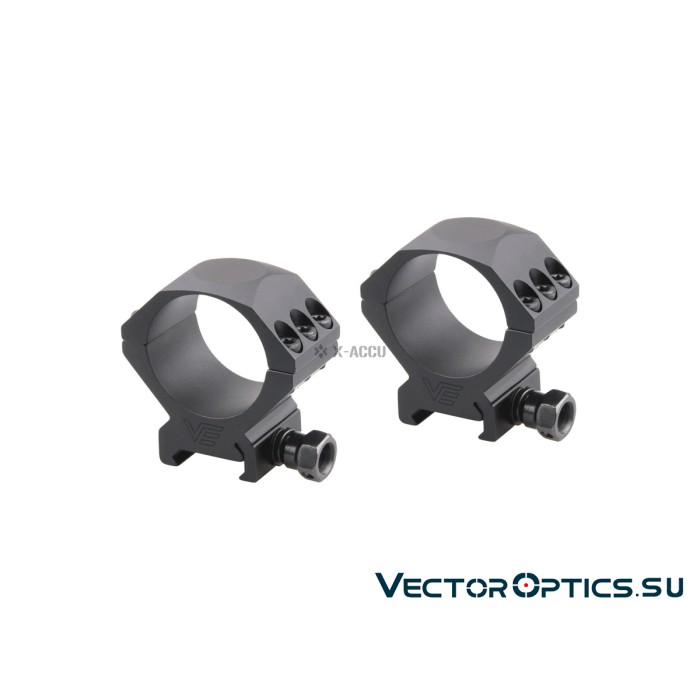 Кольца Vector Optics 34мм H=28мм,Низкие на Picatinny/Weaver (SCTM-52) 