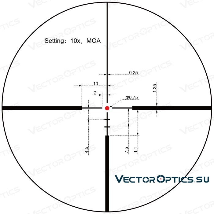 Оптический прицел Vector Optics Continental Hunting X8 2-16x44 SFP ED кольца 30мм