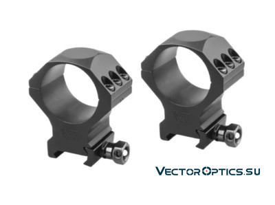 Кольца Vector Optics 34мм, H=35мм, Средние на Picatinny/Weaver (SCTM-53)