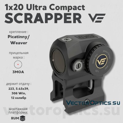 Коллиматорный прицел Vector Optics SCRAPPER 1x20 (SCRD-69) 